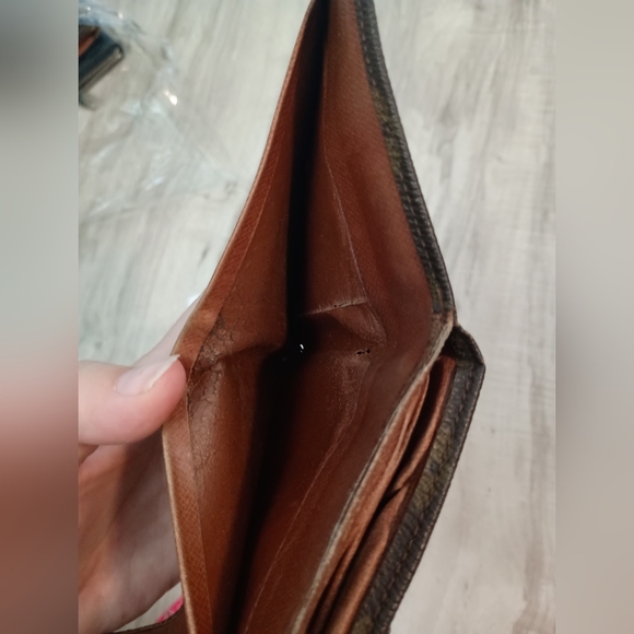 Vintage LOUIS VUITTON Double Snap Monogram Bifold Wallet Coin Pouch - Picture 6 of 10